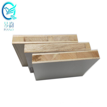 Shanghai Qinge 38mm melamine/fancy veneer/hpl/polyester/pvc faced falcata poplar block board price  for doors with CE